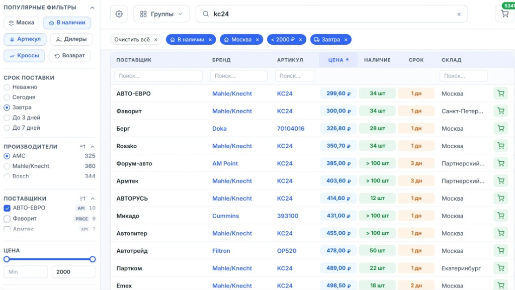 Интерфейс проценки QWEP WEB